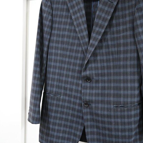 Brooks Brothers 346 Regent Fit Size 40R Blue Plaid - Picture 8 of 11